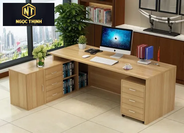 BÀN LÀM VIỆC VĂN PHÒNG ĐƠN GIẢN GIÁ RẺ - BLVVP08